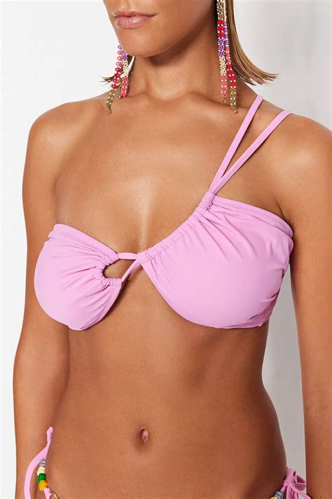 Buy Trendyol One Shoulder Tunnel Bikini Top Online Zalora