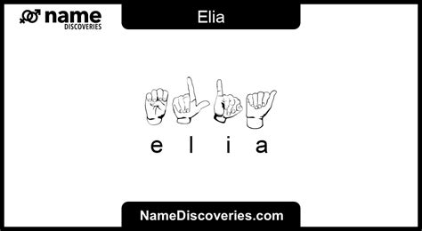 Elia Name Meaning And Origin