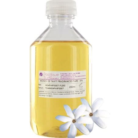 Monoï de Tahiti A O Parfum Tiaré Spa Institut 250 mL 1L