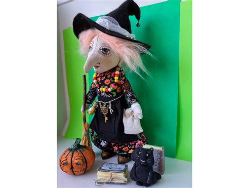 Kitchen Witch Doll Halloween Art Doll Authors Doll Garden Etsy