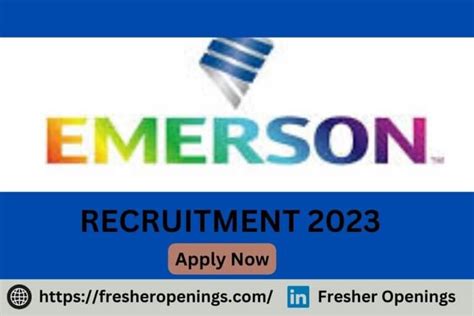 Emerson Fresher Jobs Recruitment Drive For Freshers Apply