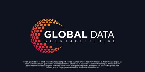 Global Data Logo Design Premium Vector 10840654 Vector Art At Vecteezy