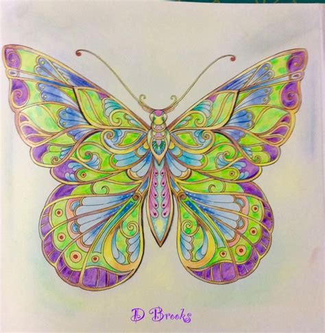 Butterfly From Magical Jungle By Johanna Basford Johanna Basford