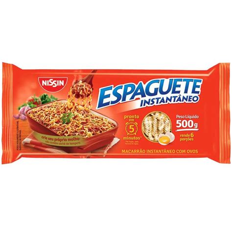 Macarrão Instantâneo Espaguete Nissin 500g Mambo Supermercado São Paulo Mambo Supermercado