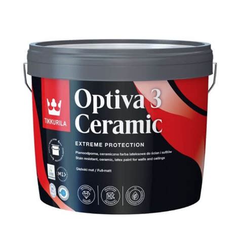 Farba Lateksowa Optiva Ceramic Super Matt 9L Baza A Tikkurila