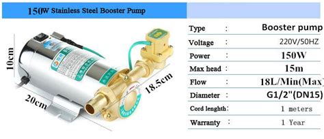 W V Household Automatic Gas Water Heater Water Pressure Booster