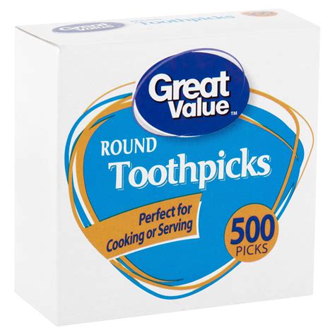 Great Value Round Toothpicks 500 Count Walmart