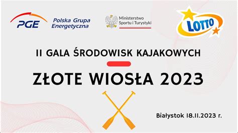 II Ogólnopolska Gala Środowisk Kajakowych Złote Wiosła 2023 YouTube