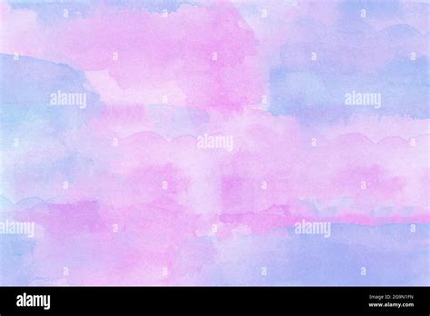 Abstract Blue And Pink Watercolor Background Stock Photo Alamy