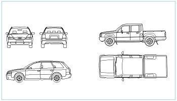 Car DWG - in AutoCAD Drawing (2,80 MB) Free Download