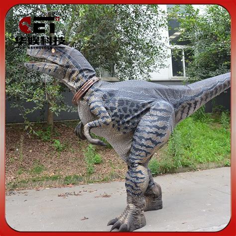 Dinosaur costume velociraptor Realistic life size walking dinosaur ...