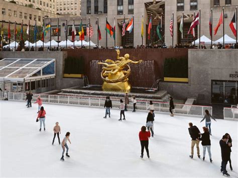 Las Pistas De Patinaje Sobre Hielo En Nueva York