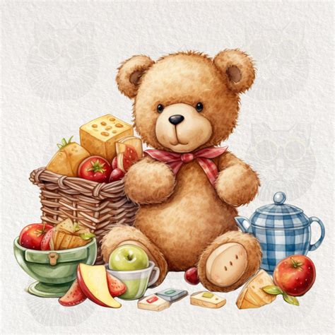 Teddy Bear Picnic Clipart Teddy Bears Picnic Png High Etsy Australia