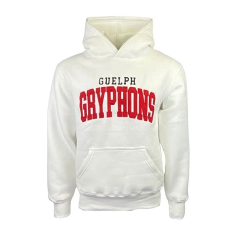 University Of Guelph Bookstore White Vintage Twill Hood