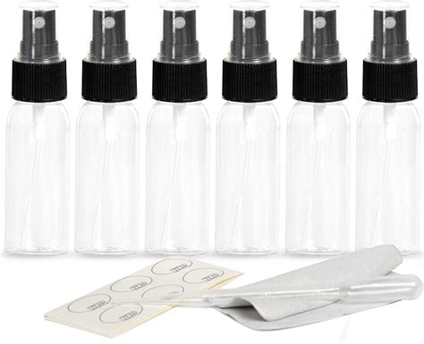 Small Spray Bottles Fine Mist Travel Size Refillable Clear Color