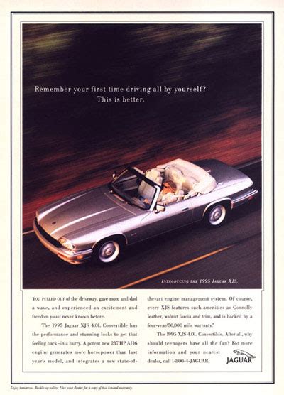 Jaguar Xjs Convertible Classic Vintage Print Ad