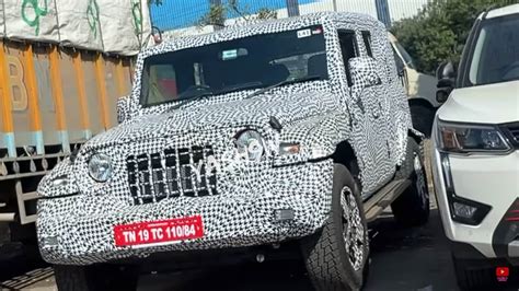 Mahindra 5 Door Thar Spotted Ahead Of Launch Will Rival Maruti Jimny