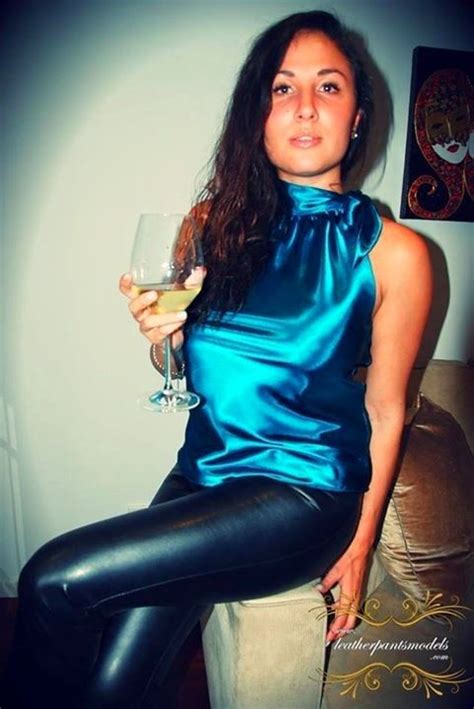 A Glass Of Wine In Leather Pants Classy Leather Pants Leather Pants