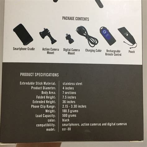 Think Edge Selfie Stick Ssr 88 Mobile Phones And Gadgets Mobile