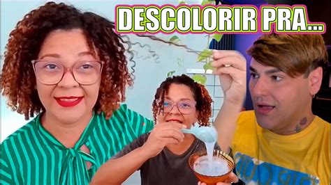 COMO ELA DESCOLORIU O CABELO PRA PASSAR ESSA COR YouTube