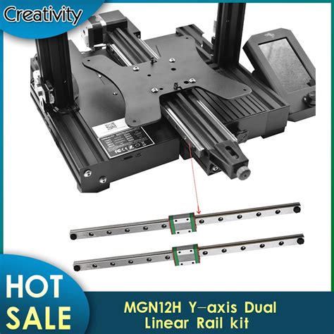 Upgrade Ender 3 V2 Pro Y Axis Dual Linear Guide Kit MGN12H 300MM Linear