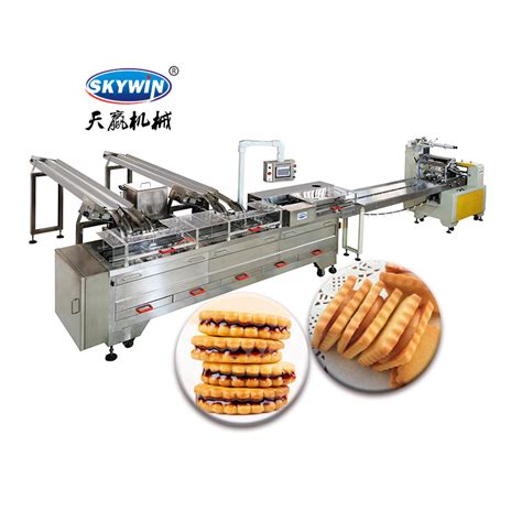 Commercial Multifunctional Cream Chocolate Sandwich Biscuit Making