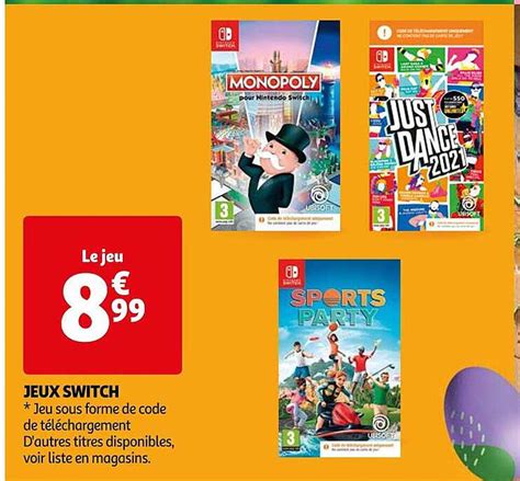 Promo Jeux Switch Chez Auchan ICatalogue Fr