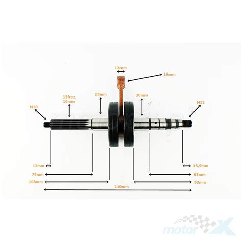 Wał korbowy frezy 16mm Keeway 2T motor x pl sklep motocyklowy