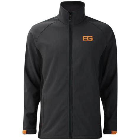 Craghoppers Mens Bear Grylls Softshell Jacket Black Pepper Sports