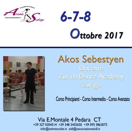 Stage Di Danza Classica Con Akos Sebestyen Danza Effebi