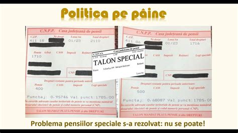 Am Rezolvat Problema Pensiilor Speciale Nu Se Poate YouTube