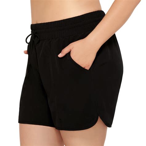 Plus Size Women's Swim Board Shorts with Built in Panty – Swimsuits ...