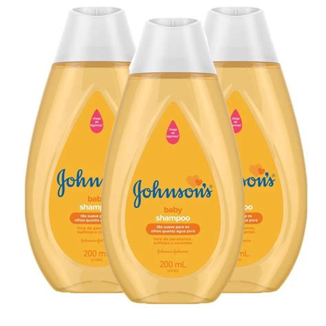 Kit Shampoo Johnson S Baby Regular 200ml 3 Unidades Shampoo