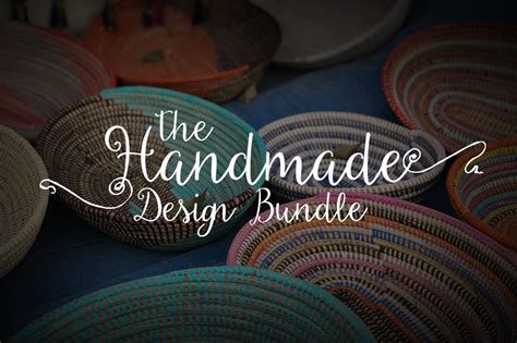 The Handmade Design Bundle 2855 Handcrafted Fonts And Design Elements