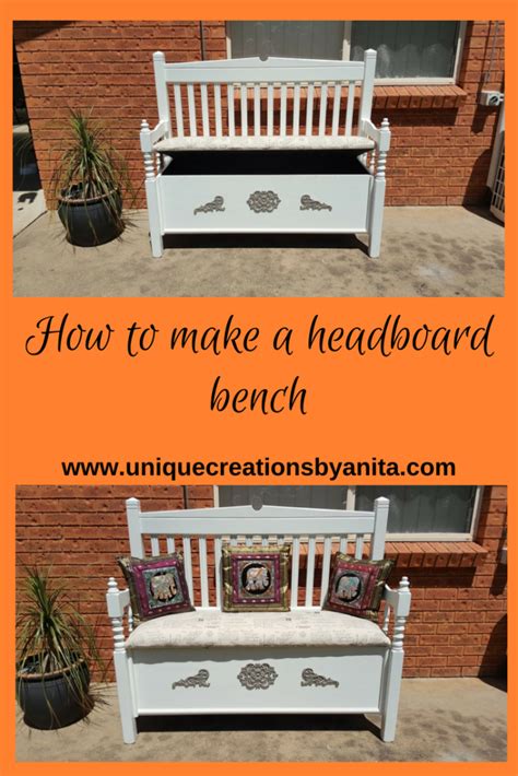 How To Make A Bench From Old Headboards Unique Creations By Anita