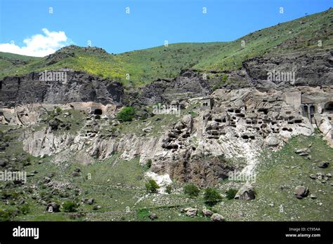 Georgia Vardzia Rock Village Stock Photo Alamy