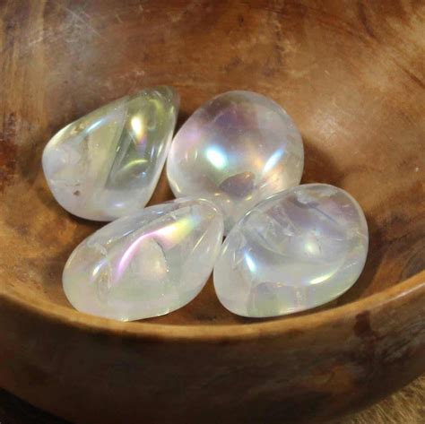 Aura Quartz Tumblestones Buy Tumbled Aura Crystals UK