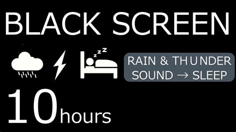 【black Screen】rain And Thunder Sounds For Sleeping 10hours Sleep Beat