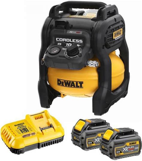 Компрессор воздушный аккумуляторный FLEXVOLT DeWALT DCC1054T2 10 л ...