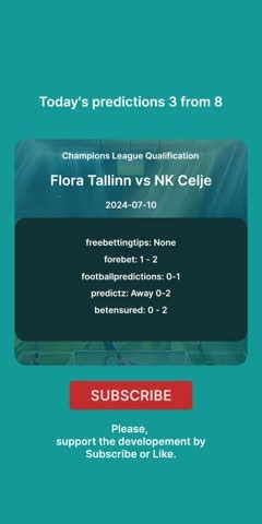 Flora Tallinn Vs Nk Celje Today Prediction Football Predictions