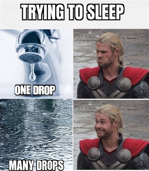 Trying To Sleep Hearing Drops Meme By Schizoidman Memedroid