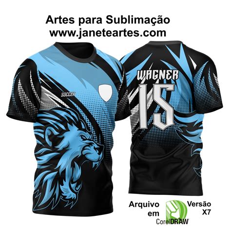 Arte Vetor Camisa Interclasse 2024 Leão Azul Janete Artes