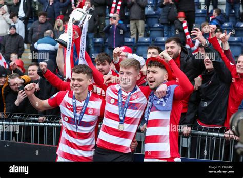 Falkirk UK 26th Mar 2023 The Final Of The SPFL Trust Trophy With