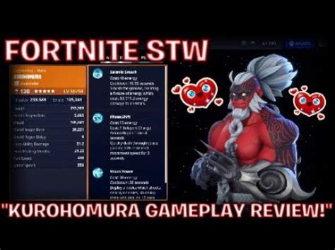 FORTNITE STW KUROHOMURA GAMEPLAY REVIEW BATTLE BREAKERS PROMOTION