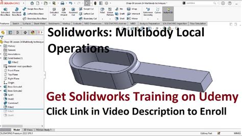 Solidworks Advanced Level Training Multibody Local Operations Youtube