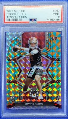 2022 Panini Mosaic Brock Purdy Tessellation 15 RC 367 PSA 9 MINT EBay