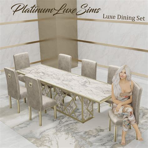 The Sims 4 Luxe Dining Set The Sims Book