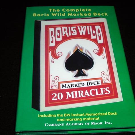 Complete Boris Wild Marked Deck The By Boris Wild Quality Magic Books