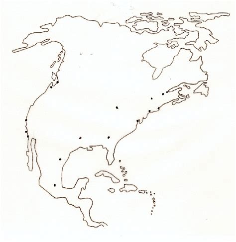 Imprimer La Carte D Am Rique Du Nord Colorier T Te Modeler