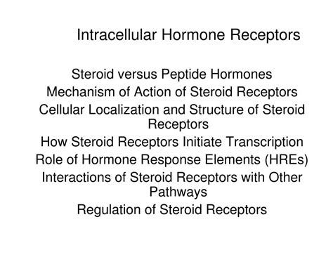 Ppt Intracellular Hormone Receptors Powerpoint Presentation Free